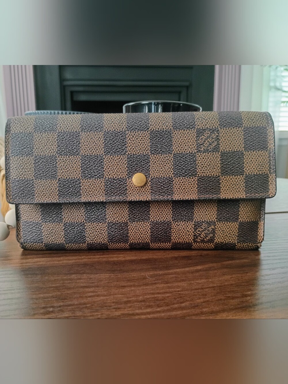 LOUIS VUITTON AUTHENTIC DAMIER EBENE INTERNATIONAL WALLET 🤎